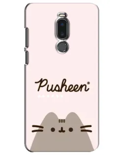 Чехол для Meizu Note 8 с картинкой «Pusheen логотип»