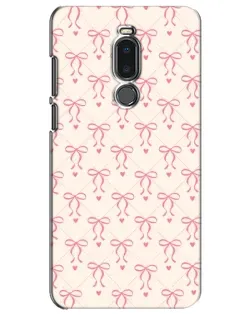 Чехол для Meizu Note 8 с картинкой «Розовые бантики Coquette»