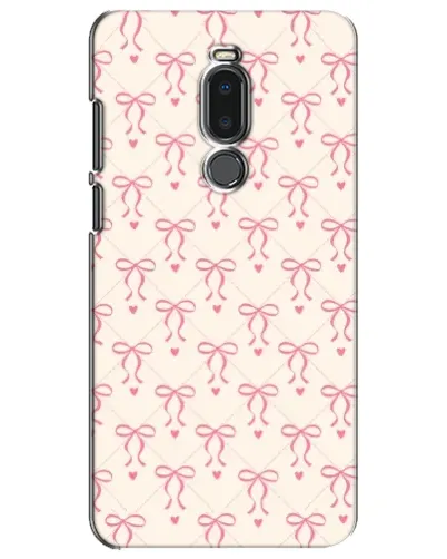 Чехол для Meizu Note 8 с картинкой «Розовые бантики Coquette»