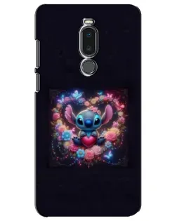 Чехол для Meizu Note 8 с картинкой «Stitch в цветах»