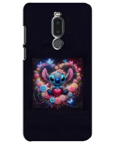 Чехол для Meizu Note 8 с картинкой «Stitch в цветах»