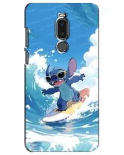 Чехол для Meizu Note 8 с картинкой «Стич на волне»