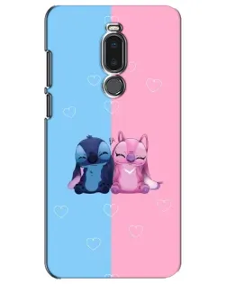 Чехол для Meizu Note 8 с картинкой «Stitch и Angel Love»