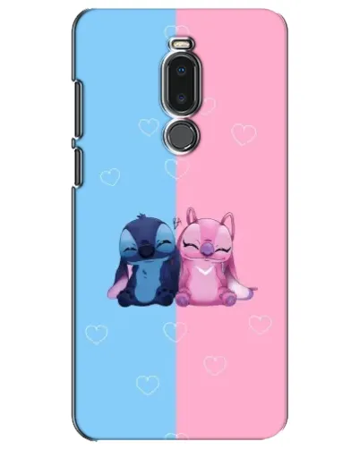 Чехол для Meizu Note 8 с картинкой «Stitch и Angel Love»