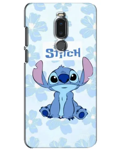 Чехол для Meizu Note 8 с картинкой «Stitch среди цветов»