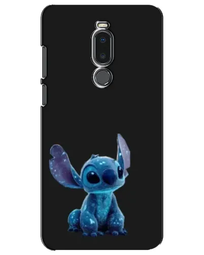 Чехол для Meizu Note 8 с картинкой «Стич на черном»