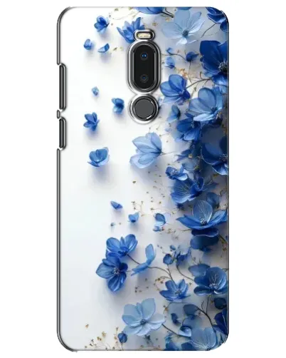 Чехол для Meizu Note 8 с картинкой «Голубой цветочный каскад» Чехол для Meizu Note 8 с картинкой «Голубой цветочный каскад»