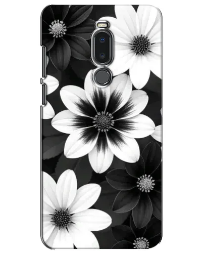 Чехол для Meizu Note 8 с картинкой «Монохромные астры» Чехол для Meizu Note 8 с картинкой «Монохромные астры»