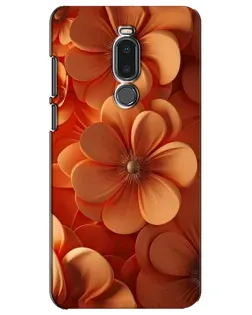 Чехол для Meizu Note 8 с картинкой «Оранжевый макро цветок»