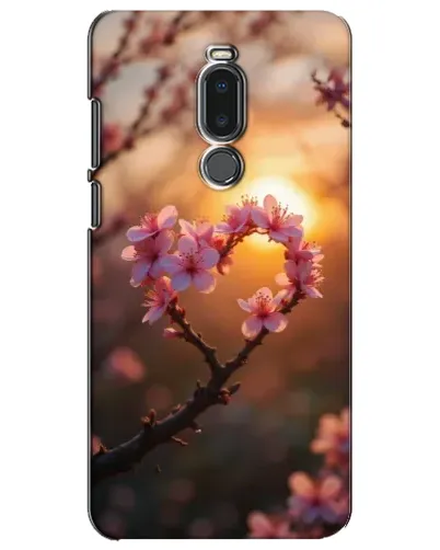 Чехол для Meizu Note 8 с картинкой «Розовый цвет сердце на фоне заката» Чехол для Meizu Note 8 с картинкой «Розовый цвет сердце на фоне заката»