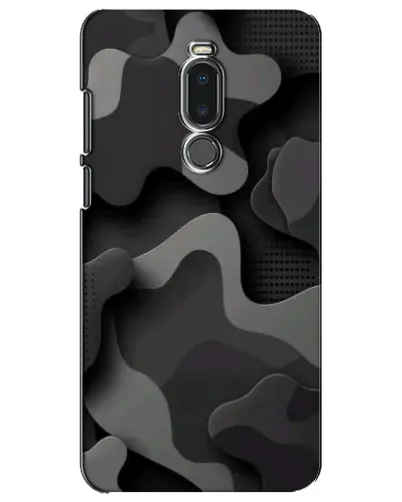 Чохол для Meizu Note 8 з картинкою «Темний абстрактний камуфляж»
