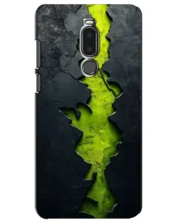 Чохол для Meizu Note 8 з картинкою «Салатовий розлом скелі»