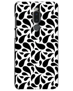 Чохол для Meizu Note 8 з картинкою «Контрастні чорні краплі»