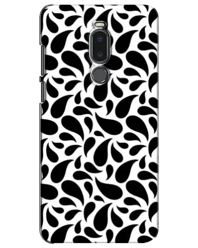 Чохол для Meizu Note 8 з картинкою «Контрастні чорні краплі»
