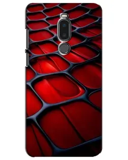 Чохол для Meizu Note 8 з картинкою «Червона глянцева сітка»