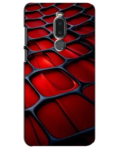 Чохол для Meizu Note 8 з картинкою «Червона глянцева сітка»