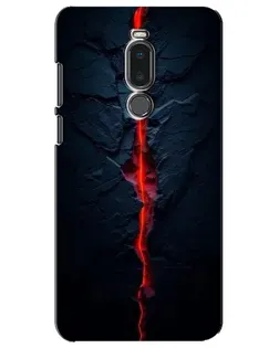 Чохол для Meizu Note 8 з картинкою «Червона лавова тріщина»