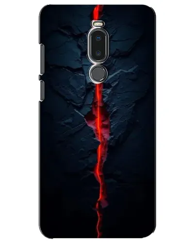 Чохол для Meizu Note 8 з картинкою «Червона лавова тріщина»