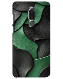 Чохол для Meizu Note 8 з картинкою «Зелені шкіряні хвилі»