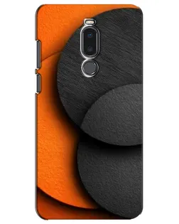 Чохол для Meizu Note 8 з картинкою «Геометрія помаранчевих кіл»