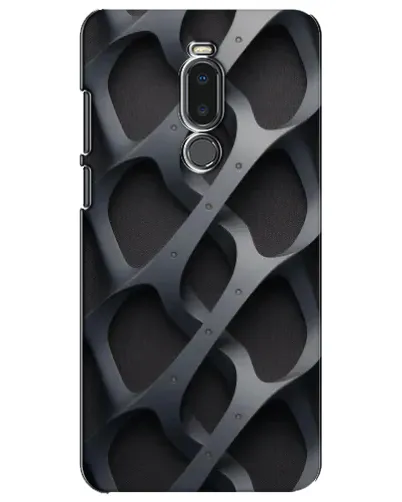 Чохол для Meizu Note 8 з картинкою «Об'ємне сіре плетіння»