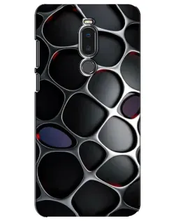 Чохол для Meizu Note 8 з картинкою «Об'ємна темна решітка»