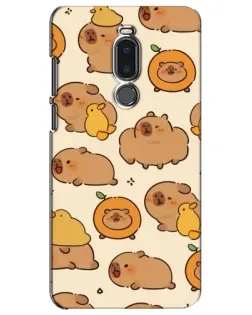 Чехол для Meizu Note 8 с картинкой «Капибары с апельсинами» Чехол для Meizu Note 8 с картинкой «Капибары с апельсинами»