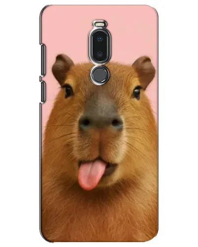 Чехол для Meizu Note 8 с картинкой «Капибара с языком»