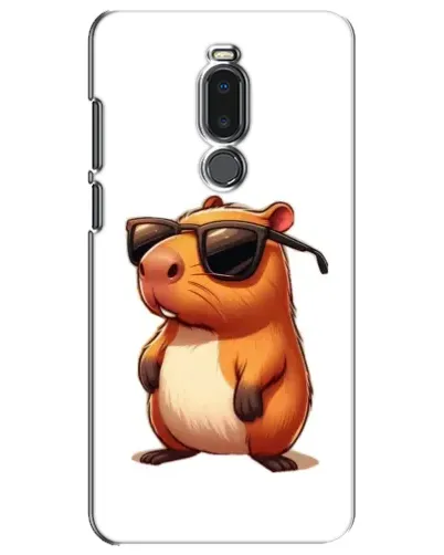 Чехол для Meizu Note 8 с картинкой «Капибара в очках»