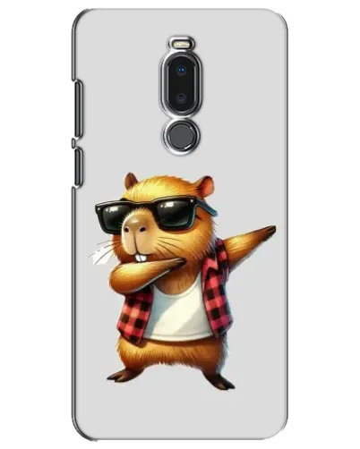 Чехол для Meizu Note 8 с картинкой «Капибара рэпер даб»