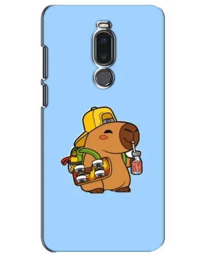 Чехол для Meizu Note 8 с картинкой «Капибара на скейте»