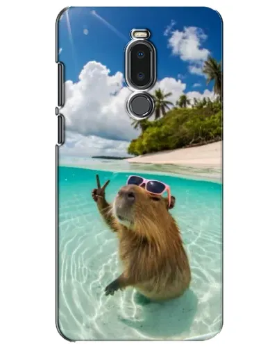 Чехол для Meizu Note 8 с картинкой «Капибара на море»