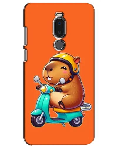 Чехол для Meizu Note 8 с картинкой «Капибара на скутере»