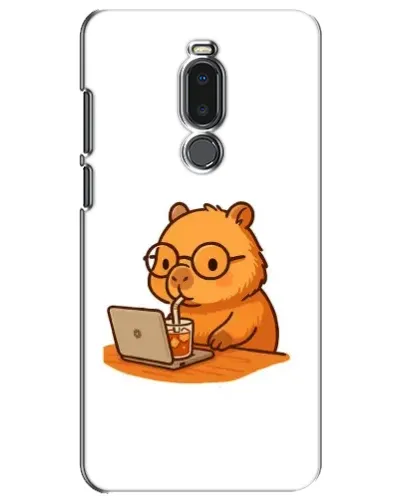Чехол для Meizu Note 8 с картинкой «Капибара с ноутбуком»