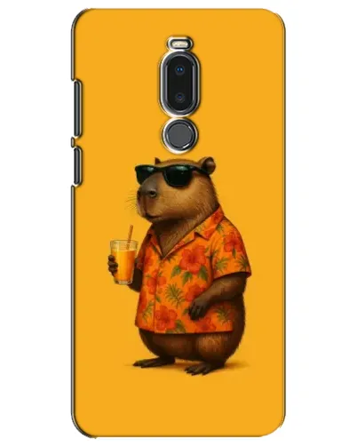Чехол для Meizu Note 8 с картинкой «Капибара на отдыхе»