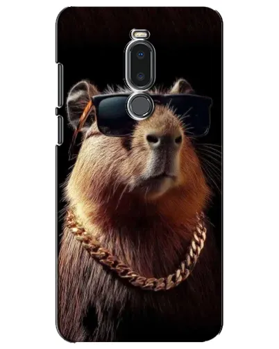 Чехол для Meizu Note 8 с картинкой «Капибара золотая цепь»
