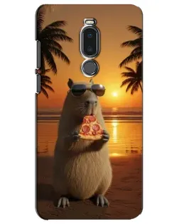 Чехол для Meizu Note 8 с картинкой «Капибара с пиццей» Чехол для Meizu Note 8 с картинкой «Капибара с пиццей»