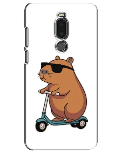 Чехол для Meizu Note 8 с картинкой «Капибара на самокате»