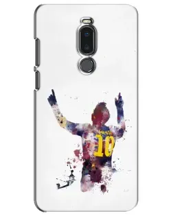 Чехол для Meizu Note 8 с картинкой «Акварельный Месси Барселона»