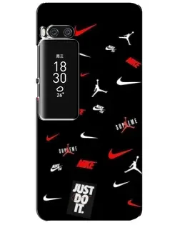 Чехол для Meizu Pro 7 Plus с картинкой «Nike Mix Pattern»