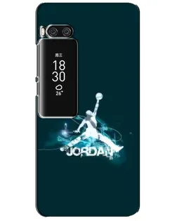 Чехол для Meizu Pro 7 Plus с картинкой «Jordan Blue Fire»