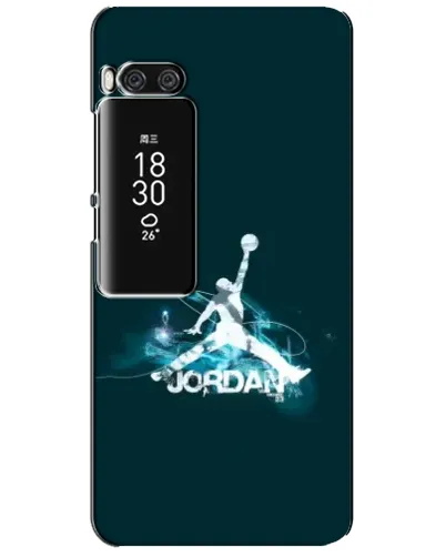 Чехол для Meizu Pro 7 Plus с картинкой «Jordan Blue Fire»