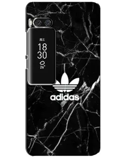 Чехол для Meizu Pro 7 Plus с картинкой «Белый мрамор Adidas»