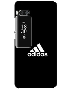 Чехол для Meizu Pro 7 Plus с картинкой «Черная классика Adidas»