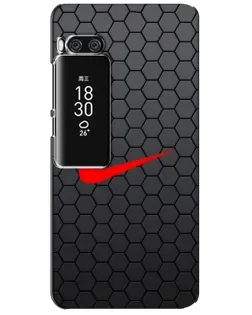 Чехол для Meizu Pro 7 Plus с картинкой «Nike — карбоновая сетка»
