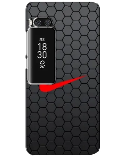 Чехол для Meizu Pro 7 Plus с картинкой «Nike — карбоновая сетка»