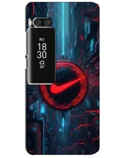 Чехол для Meizu Pro 7 Plus с картинкой «Техногенный стиль Nike»