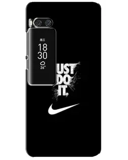 Чехол для Meizu Pro 7 Plus с картинкой «Текстовый принт Nike»