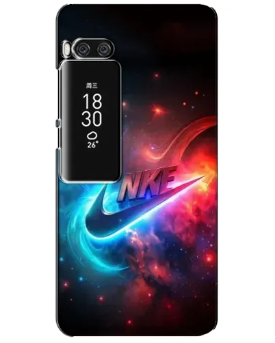 Чехол для Meizu Pro 7 Plus с картинкой «Огненный логотип Nike»
