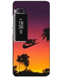 Чехол для Meizu Pro 7 Plus с картинкой «Nike на закате солнца»